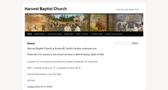 Desktop Screenshot of harvestbaptistnc.org