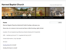 Tablet Screenshot of harvestbaptistnc.org
